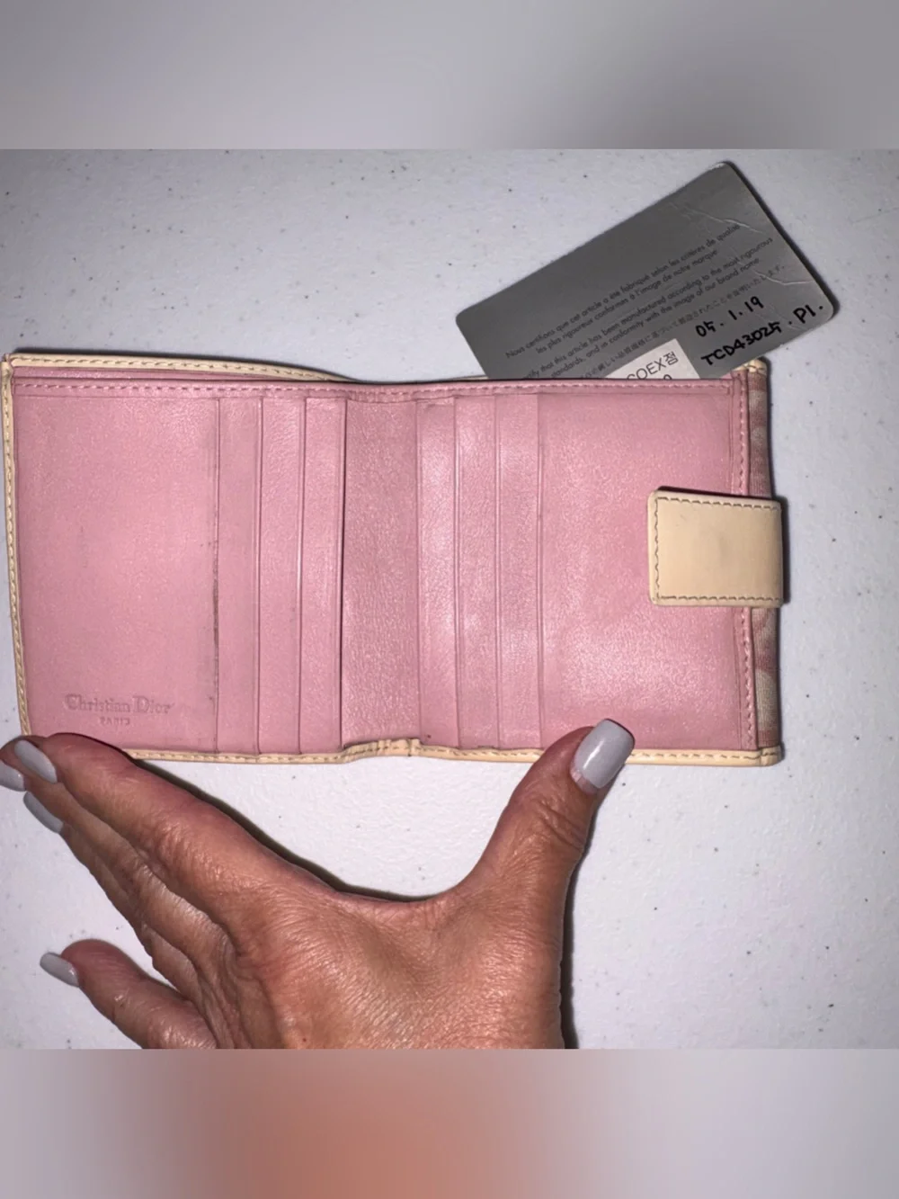 AUTHENTIC WITH COA Christian Dior Trotter bifold wallet from the early 2000s